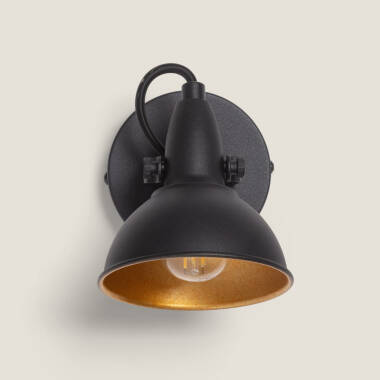 Imagen de Lámpara de Pared Orientable Metal 1 Foco Emer Negro