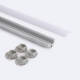 Imagen de Perfil Aluminio Colgante Redondo para Tira LED hasta 11 mm
