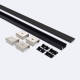 Imagen de Perfil de Aluminio Superficie 2m para Tira LED hasta 10 mm