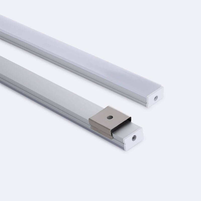 Imagem de Perfil de Alumínio Superfície 2m para Fita LED hasta 10 mm