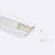 Imagem de Perfil Alumínio Encastrável para Gesso / Pladur para Fita LED até 20mm com Tampa Contínua