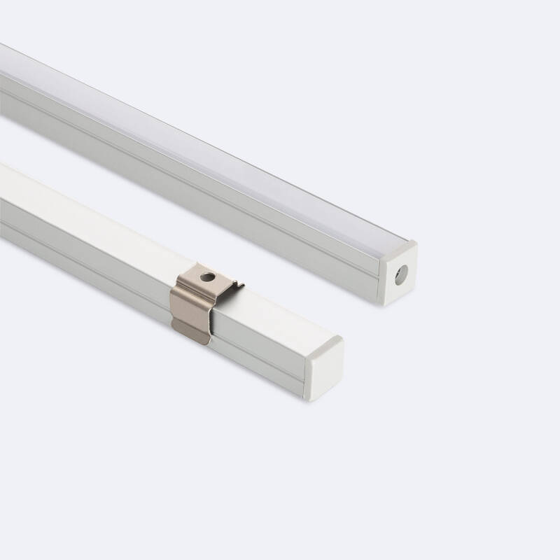 Imagen de Perfil Aluminio Superficie para Tira LED hasta 8 mm con Tapa Continua