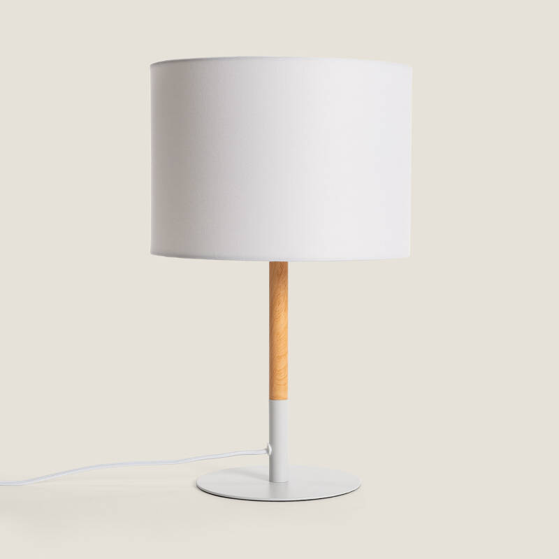 Imagen de Lámpara de Mesa Metal y Madera Silinda WiFi con Regulador