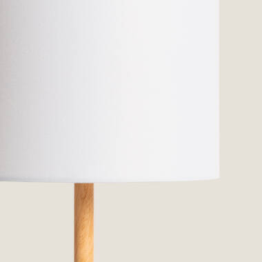 Imagen de Lámpara de Mesa Metal y Madera Silinda WiFi con Regulador