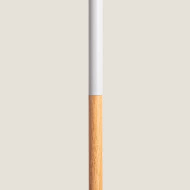 Imagen de Lámpara de Pie de Metal y Madera Wifi con Regulador Silinda