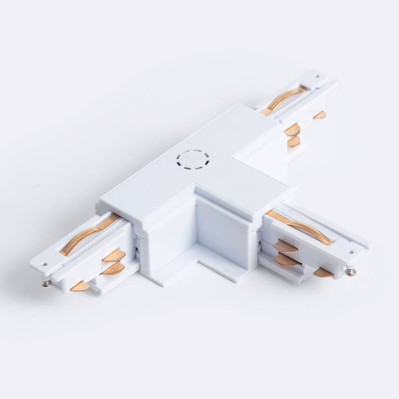 Imagen de Conector 'Left Side' Tipo T para Carril Trifásico DALI Empotrable Aluminio