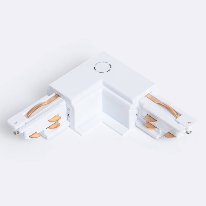 Imagen de Conector 'Left Side' Tipo L para Carril Trifásico DALI Empotrable Aluminio