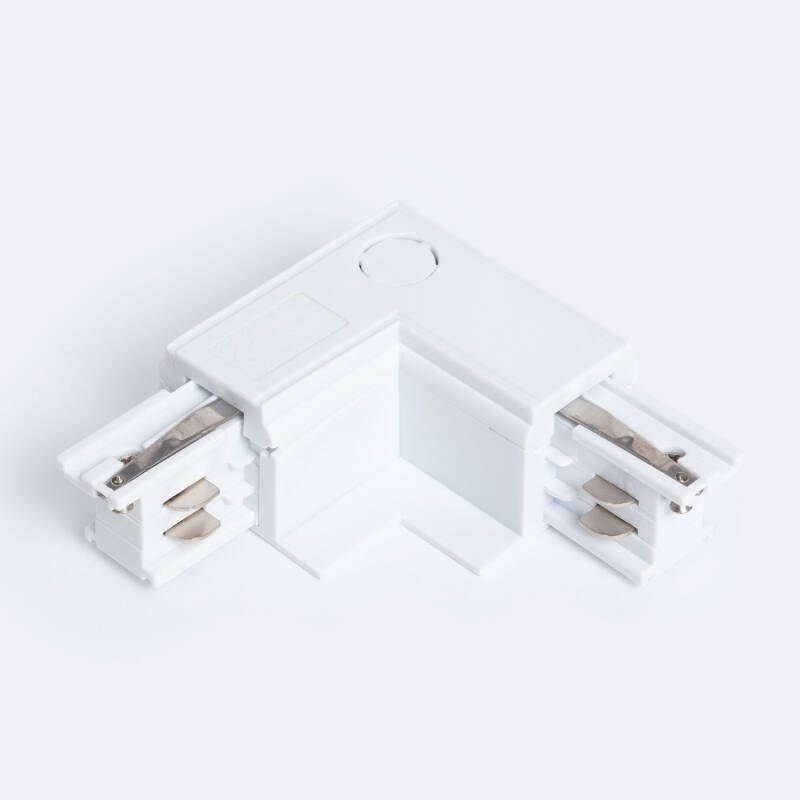 Imagem de Conector 'Left Side' Tipo L para Carril Trifásico  Encastrável Alumínio