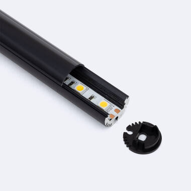 Perfil de Alumínio Redondo Suspenso e Superfície 2 para Fita LED até 11 mm