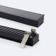 Imagen de Perfil de Aluminio Arquitectónico Gran Tamaño con Tapa Continua para Tiras LED hasta 40mm