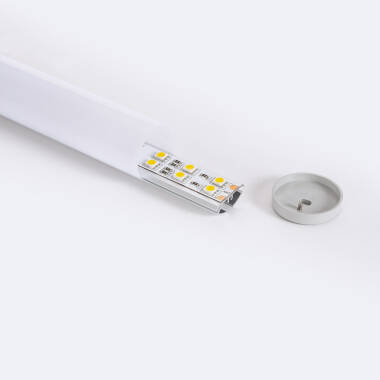 Perfil de Alumínio Redondo para Suspensão 2m para Fita LED até 16 mm