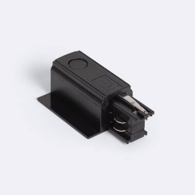 Conector 'Right Side' Trifásico a Red para Carril Empotrable Aluminio
