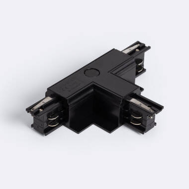 Conector 'Right Side' Tipo T para Carril Trifásico Borgia Encastrável Alumínio