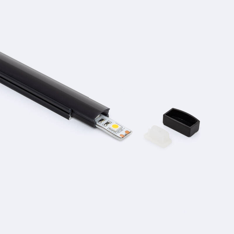 Imagem de Perfil de Alumínio Estanque IP65 Superfície 2m para Fita LED até 8 mm