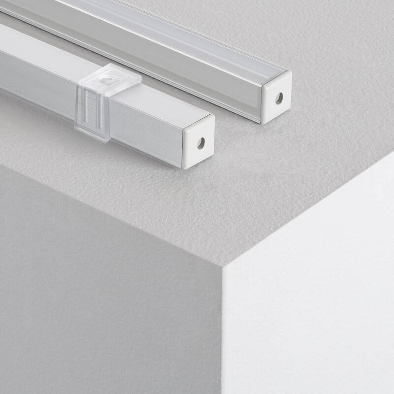 Imagem de Perfil de Alumínio Esquina Triangular 2m para Fita LED até 10mm