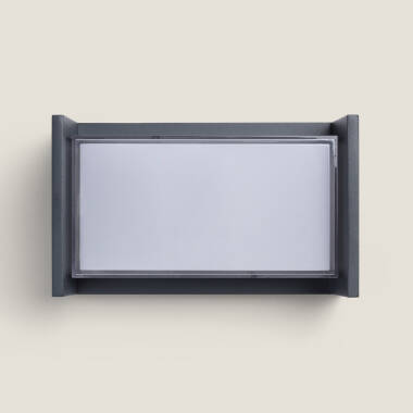 Imagen de Aplique de Pared Exterior LED 12W Aluminio CCT Seleccionable Doble Difusor Arelien Iridix