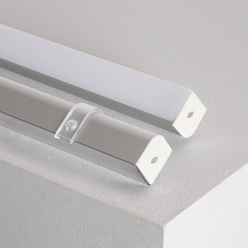 Imagem de Perfil de Alumínio Esquina Triangular 2m para Fita LED até 20mm