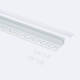 Imagen de Perfil Aluminio Integración en Escayola/Pladur con Tapa Continua para Tiras LED hasta 8 mm