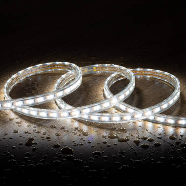 Tira LED CCT 220V 120 LED/m 10W/m 900lm/m Ancho 14mm Corte 100cm IP65 a Medida