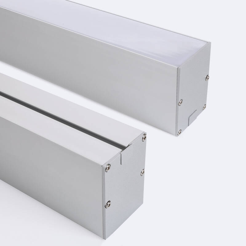 Imagem de Perfil Alumínio Suspenso para Fita LED até 22 mm com Tampa Contínua