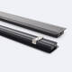 Imagen de Perfil Aluminio Empotrable para Tiras LED hasta 31 mm con Tapa Continua