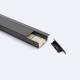 Imagen de Perfil Aluminio Empotrable para Tiras LED hasta 31 mm con Tapa Continua