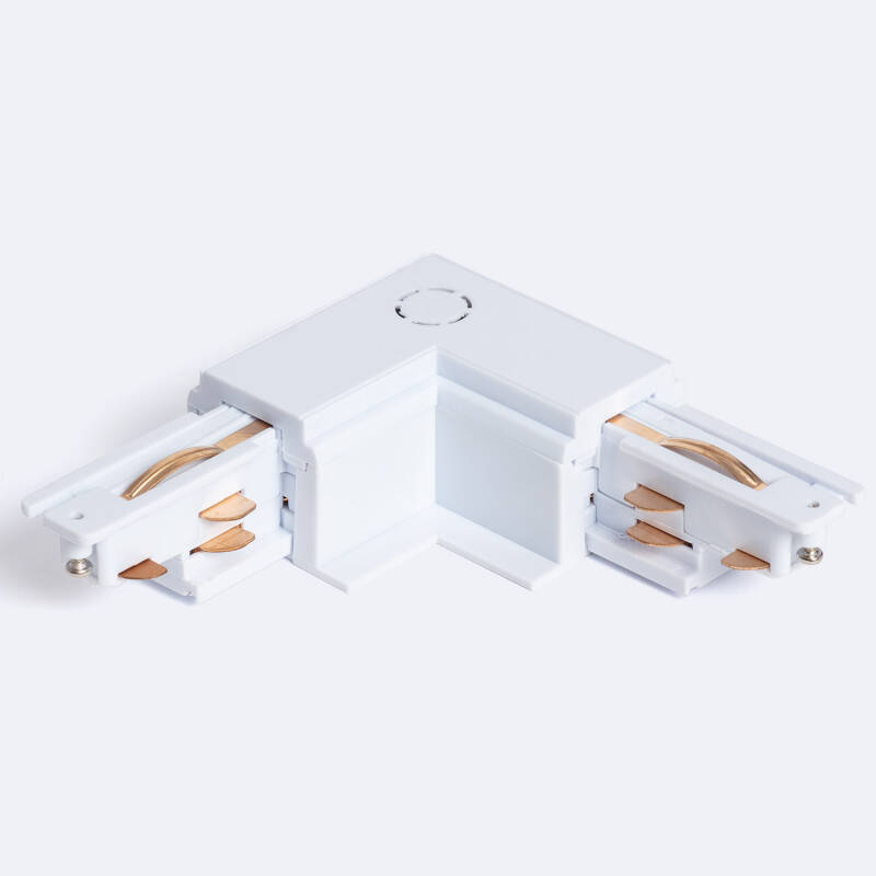 Imagen de Conector 'Right Side' Tipo L para Carril Trifásico DALI Empotrable Aluminio