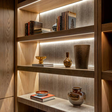 Imagem de Perfil Alumínio Encastrável para Fita LED até 12 mm com Tampa Contínua