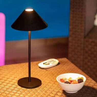 Imagen de Lámpara de Mesa LED Portátil para Exterior Metal con Batería USB Recargable Kivuli