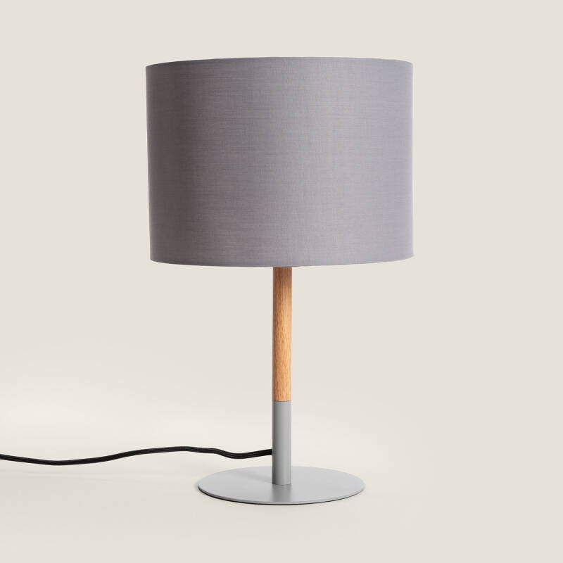 Imagen de Lámpara de Mesa Metal y Madera Silinda WiFi con Regulador