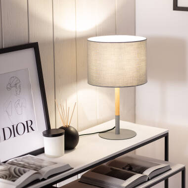 Imagen de Lámpara de Mesa Metal y Madera Silinda WiFi con Regulador