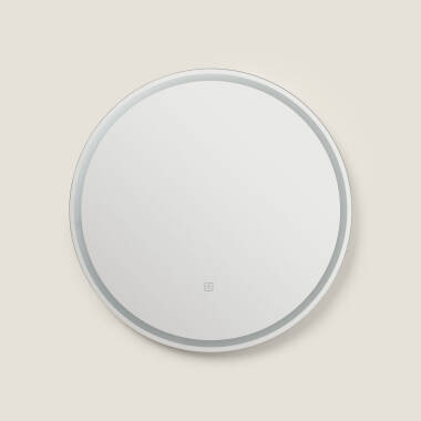 Espelho Casa de Banho com Luz LED e Anti-embaçante Ø60 cm Jizan