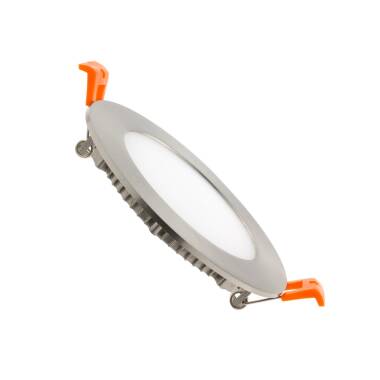 Placa LED 6W Circular SuperSlim Corte Ø 110 mm Silver