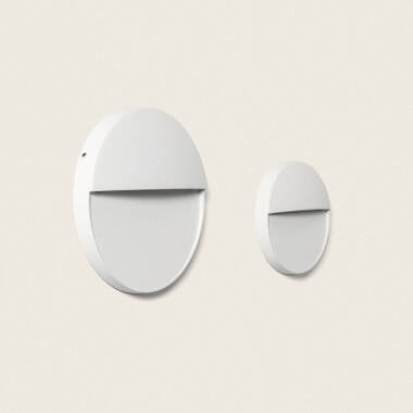 Imagen de Aplique de Pared Exterior LED 3W CCT Seleccionable Aluminio Superficie Circular Jade