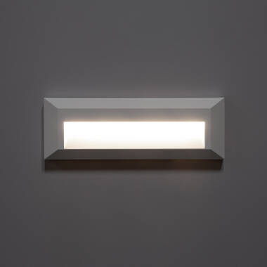 Produto de Baliza Exterior LED 2W Superfície Parede Retangular Branco Élide