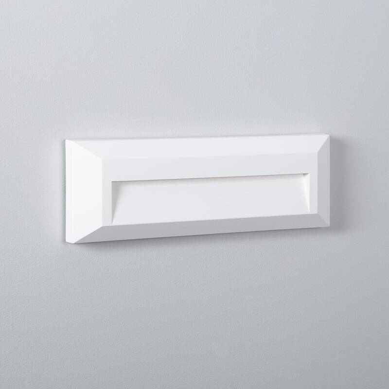Imagen de Baliza Exterior LED 2W Superficie Pared Rectangular Blanco Élide