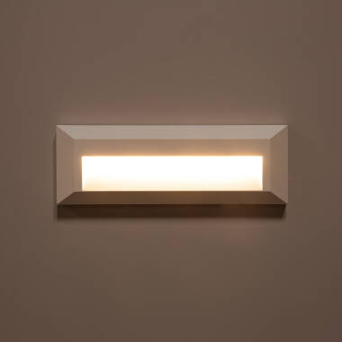 Imagen de Baliza Exterior LED 2W Superficie Pared Rectangular Blanco Élide