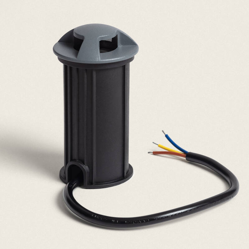 Imagem de Baliza Exterior LED 1W Encastrável de Chão Letso 3L Cinzento
