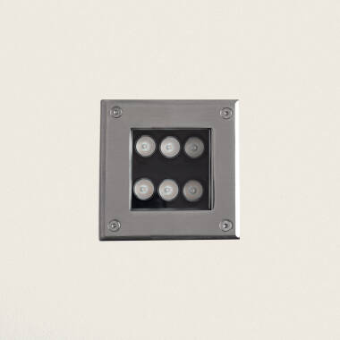 Produto de Baliza Exterior LED 6W Encastrável de Chão Quadrada Utopia