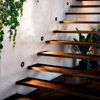 Imagen de Baliza Exterior LED 2W Empotrable Aluminio Pared Circular Negro Olite