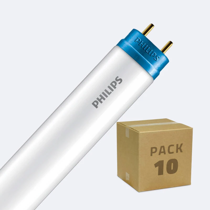 Imagen de Tubo LED T8 G13 120 cm Conexión un Lateral 14.5W 110lm/W PHILIPS CorePro (Pack 10 un) 929003519802