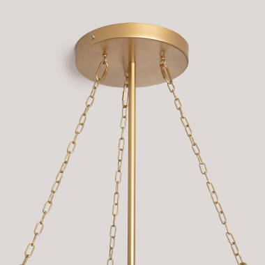 Imagem de Candeeiro Suspenso Metal e Vidro Octagon