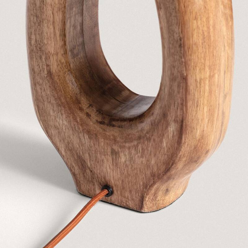 Producto de Base Lámpara de Mesa Madera Darshan ILUZZIA