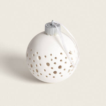 Fotografia do produto Bola Natal LED Porcelana com Bateria Estrela