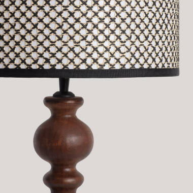 Imagen de Lámpara de Mesa Madera Stuvan