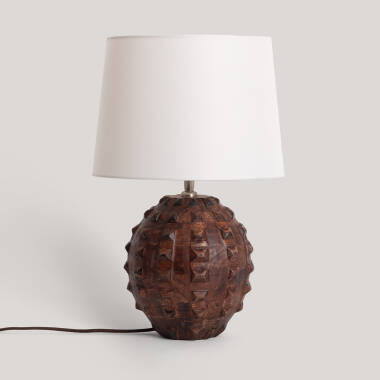 Lámpara de Mesa Madera Samesh II ILUZZIA