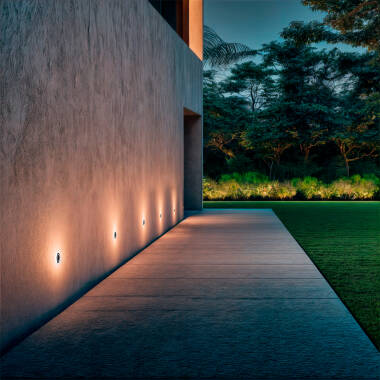 Imagem de Baliza Exterior LED 2W Encastrável Parede Circular Rulee