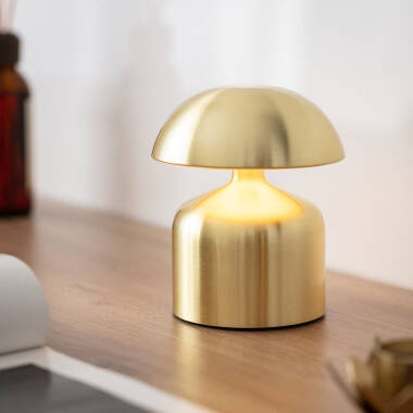 Imagen de Lámpara de Mesa LED Portátil Metal con Batería USB Recargable Ibbie