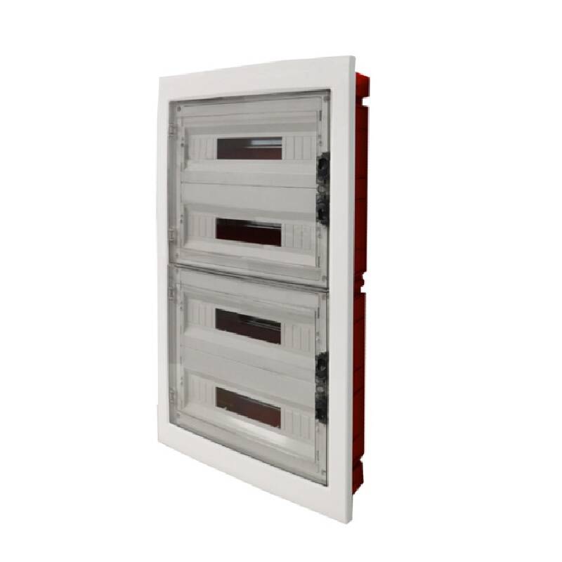 Imagem de Quadro Elétrico de Encastrar KAPPA Porta Transparente 54-72 módulos MAXGE