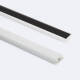 Imagen de Perfil de Aluminio Empotrable con Tapa Continua para Doble Tira LED hasta 18 mm